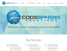 Tablet Screenshot of codespheresolutions.com